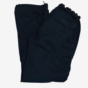 Koi Uniforms Black Petite Cargo Scrub Pants XS Drawstring Waist 701P Lindsey